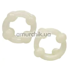 Набір ерекційних кілець Island Rings Double Stackers світиться в темряві, 2 шт - Фото №1