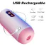 Мастурбатор з вібрацією Masturbator USB Rechargeable, білий - Фото №5