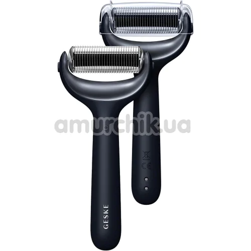 Массажер-роллер для лица и тела с микроиглами Geske MicroNeedle Face & Body Roller 8 in 1, черный