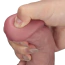 Вібратор Lovetoy Dual Density Power Cock 8, коричневий - Фото №9