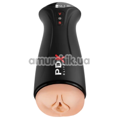 Мастурбатор с вибрацией и всасыванием PDX Elite Fuck Gasm, телесный - Фото №1
