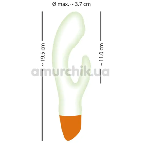 Вибратор Glow In The Dark Rabbit, светящийся в темноте