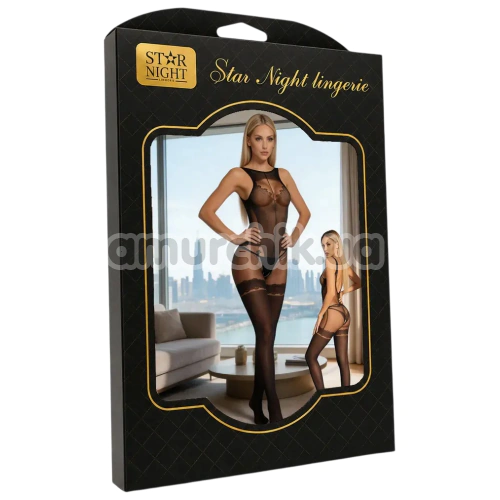 Комбинезон Star Night Crotchless Fishnet Bodystocking, черный