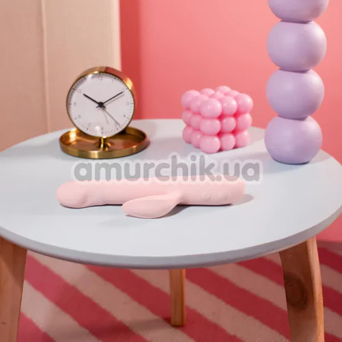 Вібратор з поштовхами Good Vibes Only Shai, персиковий