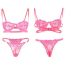 Комплект Star Night Sultry Sleep Lingerie Set, розовый: бюстгальтер + трусики - Фото №8