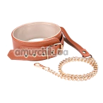 Ошейник с поводком Blaze Elite Collar and Leash, коричневый - Фото №1