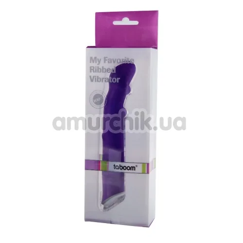 Вібратор для точки G My Favorite Ribbed Vibrator, фіолетовий