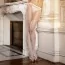 Колготки White Mesh Pantyhose білі (модель B10) - Фото №2