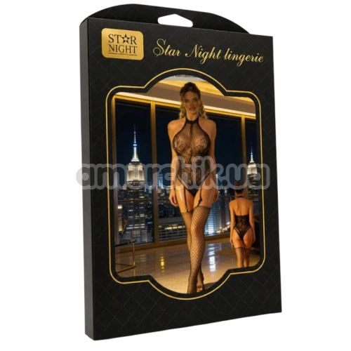 Комбінезон Star Night Mix Net Bodystocking, чорний
