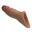 Насадка на пенис Pretty Love Penis Sleeve Damell, светло-коричневая - Фото №6