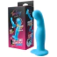 Вібратор для точки G Virgite Fantasy Dildos Vibrating Silicone Dildo Lovely, блакитний - Фото №4