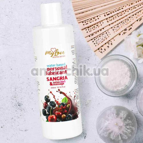 Массажный лубрикант MyLove Aroma Series Personal Lubricant 2in1 Sangria - сангрия, 300 мл