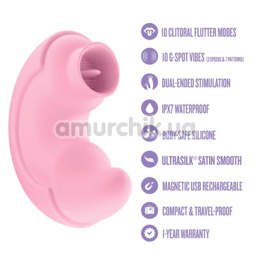 Вібратор Play With Me Pout & Play, рожевий