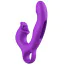 Вибратор для клитора и точки G Sweet Play G-Spot Vibrator With Clitoral Licking & Flapping A17, фиолетовый - Фото №3