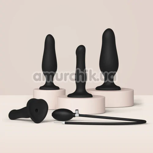 Фаллоимитатор Strap-On-Me Inflatable Dildo Plug, черный
