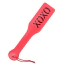 Шльопалка квадратна DS Fetish Paddle XOXO, червона - Фото №1