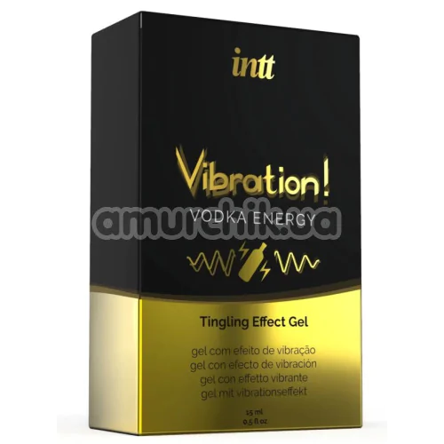 Возбуждающий гель с эффектом вибрации Intt Vibration Vodka Energy Tingling Effect Gel - водка, 15 мл