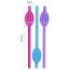 Трубочки для напитков LoveToy Jokes&Parties Pussy Straws - разноцветные, 9 шт - Фото №3
