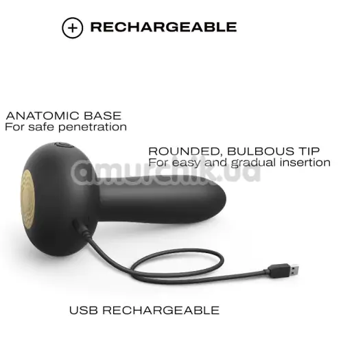 Вібратор з поштовхами Dorcel Deep Thrust, чорний