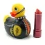Кліторальний вібратор I Rub My Duckie Bondage Travel-Size, чорно-жовтий - Фото №5