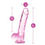 Фалоімітатор Naturally Yours 6 Crystalline Dildo, рожевий - Фото №4
