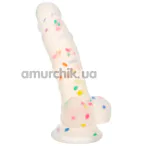 Фаллоимитатор Party Boy Silicone Studs 5.25, прозрачный - Фото №1