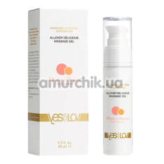 Масажний гель YESforLOV Allover Delicious Massage Gel Peach Apricot - персик і абрикос, 50 мл - Фото №1