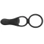 Насадка на пенис с эрекционным кольцом и вибрацией Black Velvets Couple's Vibrator, черная - Фото №5