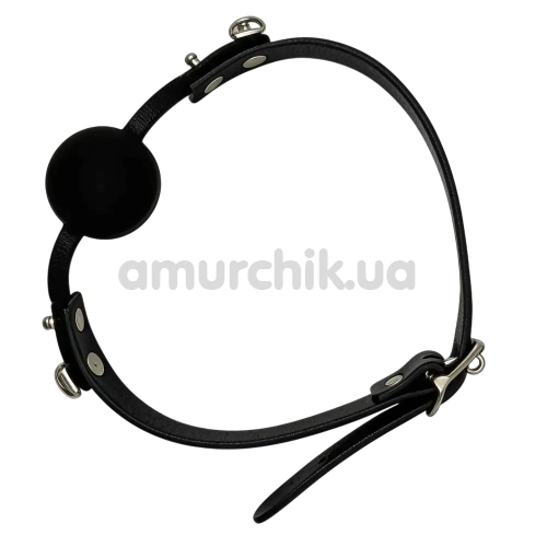 Кляп DS Fetish Mouth Silicone Ball Gag, чорний