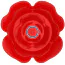 Анальная пробка с вибрацией и ротацией Boss Series Rotating Butt Plug Flower, красная - Фото №5