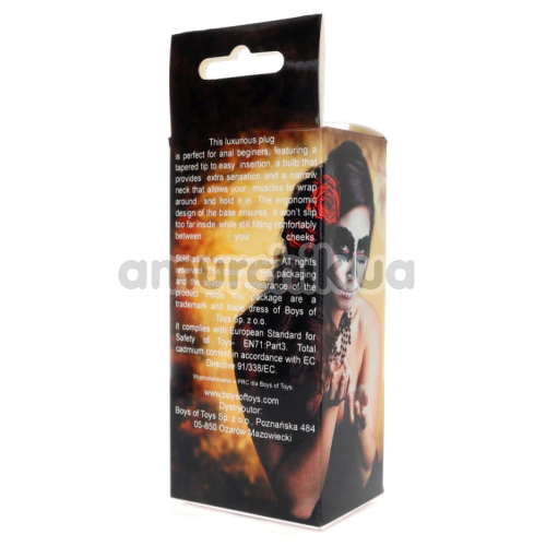 Анальная пробка с радужным кристаллом Exclusivity Jewellery Multicolour Penis Plug М, радужная