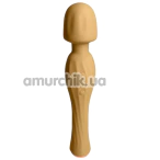 Універсальний вібромасажер Sweet Em Velvet Lure Vibe Spiral Wand, жовтий - Фото №1