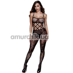 Комбінезон Baci Racerback Crotchless Lace Bodystocking, чорний - Фото №1