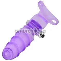 Вибронапалечник Frisky Double Finger Banger Vibrating G-Spot Glove, фиолетовый - Фото №1