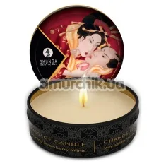 Свеча для массажа Shunga Massage Candle Sparkling Strawberry - клубника, 30 мл - Фото №1
