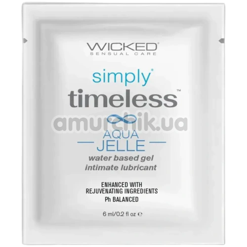 Лубрикант Wicked Simply Timeless Aqua Jelle, 6 мл - Фото №1