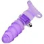 Насадка на палець з вібрацією Frisky Double Finger Banger Vibrating G-Spot Glove, фіолетова - Фото №1