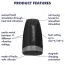 Мастурбатор з вібрацією і підігрівом Satisfyer Men Heat Vibration, чорний - Фото №5