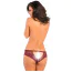 Трусики Dive Deep Open Back Panty, бордовые - Фото №3
