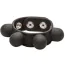Эрекционное кольцо для члена Weighted Silicone Ball Stretcher, черное - Фото №1