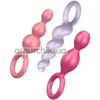 Набор анальных пробок Satisfyer Booty Call Plugs, 3 шт цветной - Фото №1
