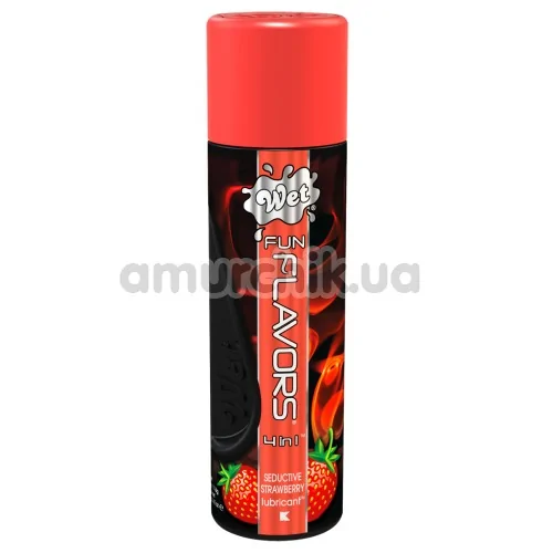 Лубрикант Wet Fun Flavours Seductive Strawberry - клубника, 116 мл