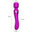 Універсальний вібромасажер Foxshow Silicone Dual Massager, фіолетовий - Фото №7
