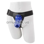 Порожній страпон Hi-Basic Penis Extender 7.5, синій - Фото №1