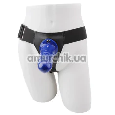 Порожній страпон Hi-Basic Penis Extender 7.5, синій - Фото №1