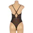 Боди Star Night Sheer Teddy With Faux Diamond, черное - Фото №9