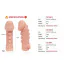 Насадка на пенис Kokos Cock Sleeve CS 008-S, телесная - Фото №2