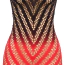 Платье Star Night Seductive See-Through Fishnet Halter Dress, черно-красное - Фото №10