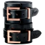Фіксатори для рук Kinky Diva High Gloss Bondage Wrist Cuffs, чорні - Фото №3