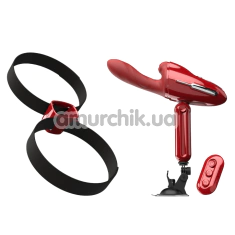 Секс-машина з підігрівом Qingnan No.9 Handheld Vibrating And Rotating Thruster, червона - Фото №1